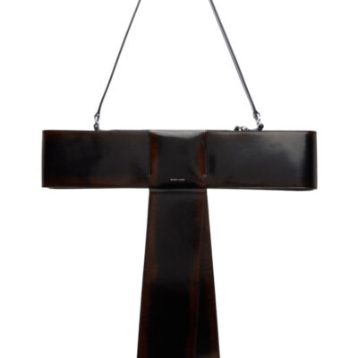 Sandy Liang Brown Spazzolato Bow Bag