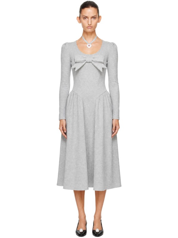 Sandy Liang Gray Brussels Maxi Dress