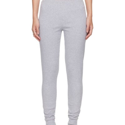 Sandy Liang Gray Long Jane Leggings