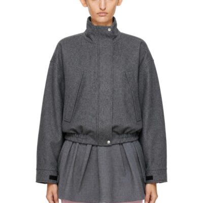 Sandy Liang Gray Papas Jacket