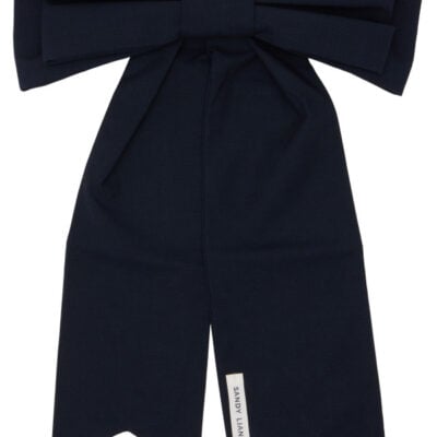 Sandy Liang Navy Jumbow Barrette Clip