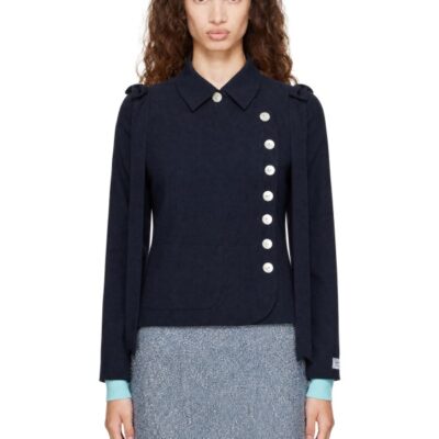 Sandy Liang Navy Pier Blazer