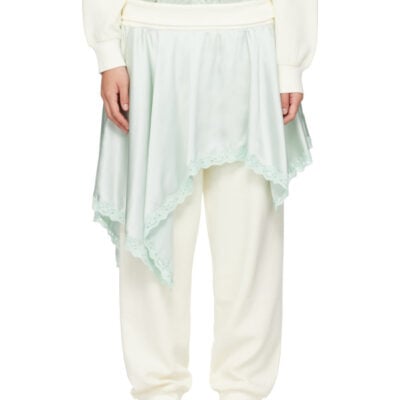 Sandy Liang Off-White Rue Trousers