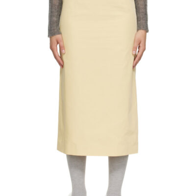 Sandy Liang Yellow Enoki Midi Skirt