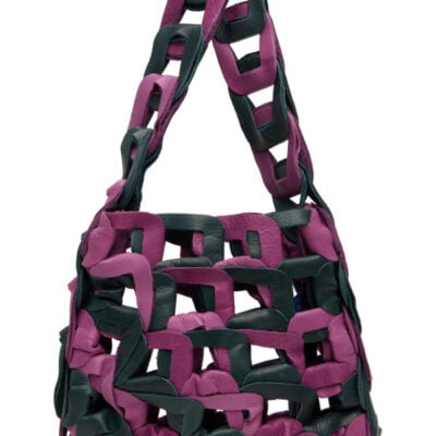 Sc103 Navy & Purple Links Bag