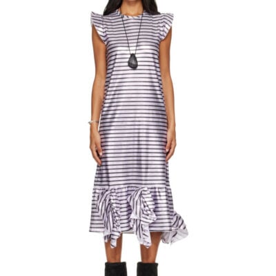 Seconda Pink Jazz Midi Dress