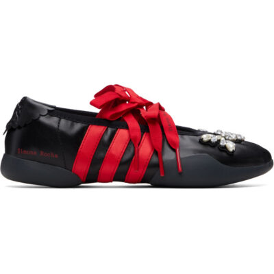 Simone Rocha Black adidas Originals Edition Taekwondo Ballerina Sneakers