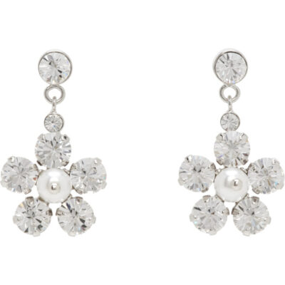 Simone Rocha Mini Daisy Drop Earrings