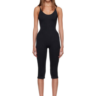 Skims Black Smooth Layers Capri Catsuit