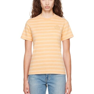 Sporty And Rich Orange NY Crest T-shirt