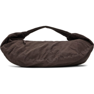 St. Agni Brown Canvas Large Crossbody Bag