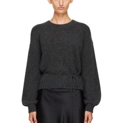 St. Agni Gray Wool Crewneck Sweater