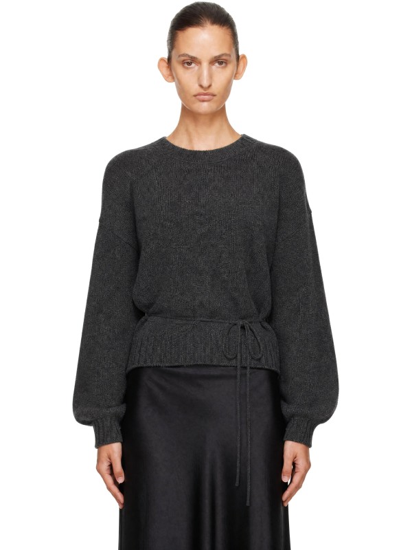 St. Agni Gray Wool Crewneck Sweater