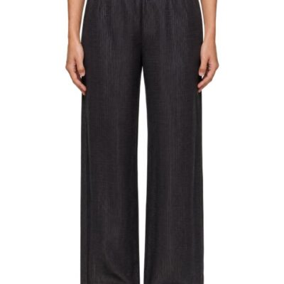 St. Agni Gray Woven Check Relaxed Trousers