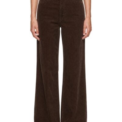 Stein Brown Relaxed Fit Vintage Corduroy Trousers