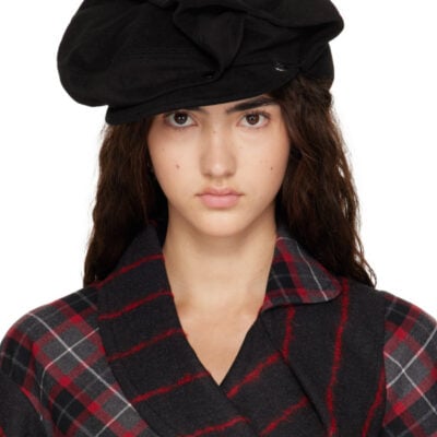 Stephen Jones Black Gstaad Cap
