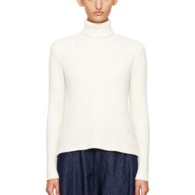 Still Here Off-White Miller Turtleneck Sweater