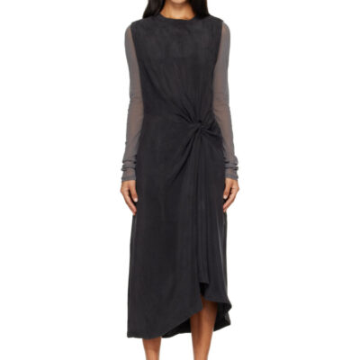 Studio Nicholson Black Delph Midi Dress