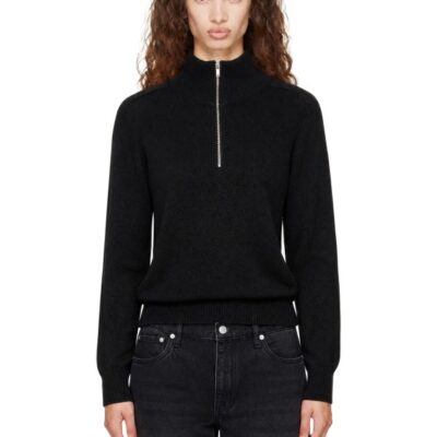 Studio Nicholson Black Maren Knit Polo
