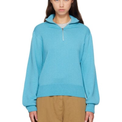 Studio Nicholson Blue Maren Knit Sweater