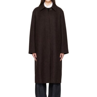 Studio Nicholson Brown Ria Wool Coat