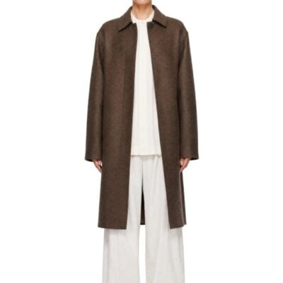 Studio Nicholson Brown Ria Wool Melton Coat