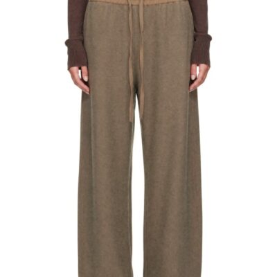 Studio Nicholson Taupe Farr Wool Drawstring Trousers