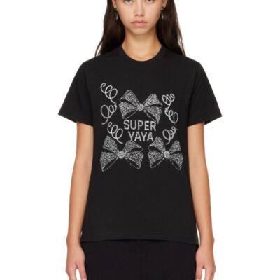 Super Yaya Black 'Bonne Fete' T-Shirt
