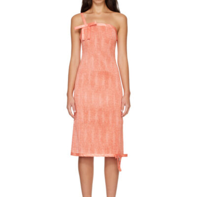 Super Yaya Orange Gift Midi Dress