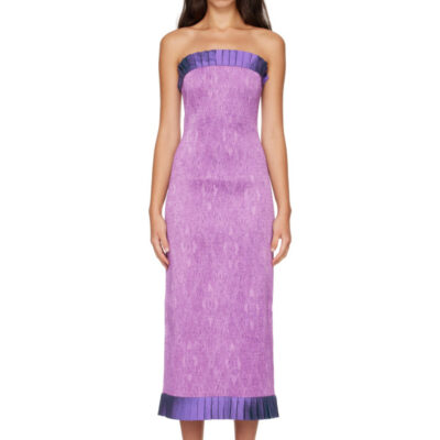 Super Yaya Purple Assuan Midi Dress