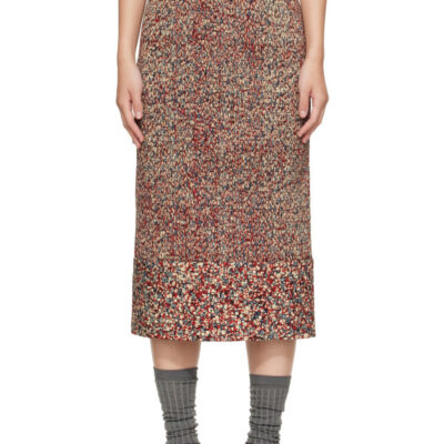 Super Yaya Red Marie Saam Midi Skirt