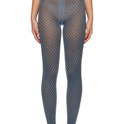 Swedish Stockings Blue Clara Mod Tights