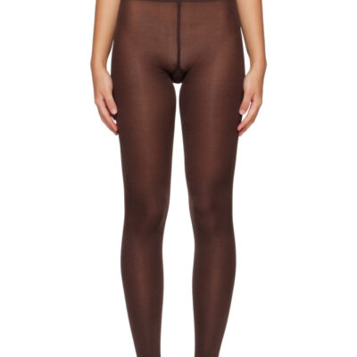 Swedish Stockings Brown Sanna Glossy Tights