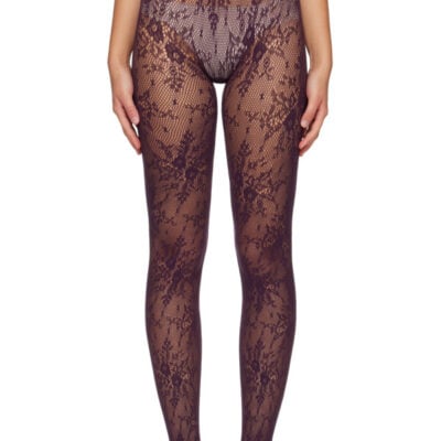 Swedish Stockings Purple Rosa Lace Tights