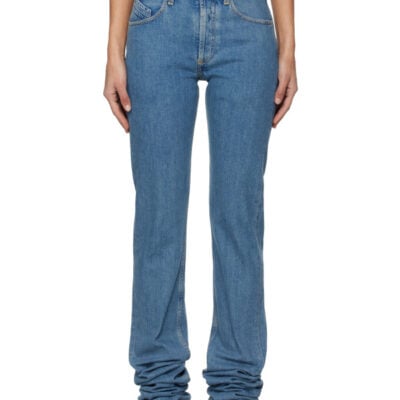 The Attico Blue Long Jeans