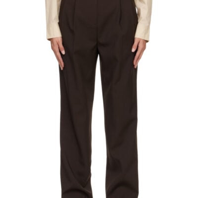 The Frankie Shop Brown Bea Suit Trousers