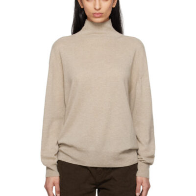 The Row Beige Jabari Turtleneck