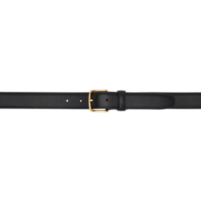 The Row Black Classic Belt