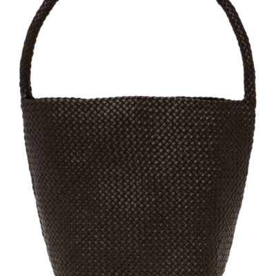 The Row Brown Medium Woven N/S Tote