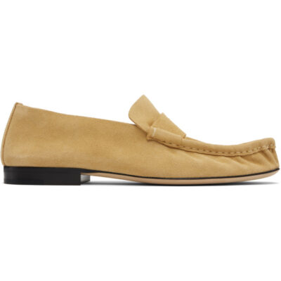The Row Tan Soft Loafers