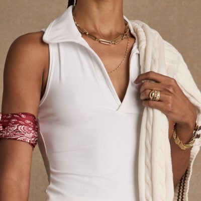THE UPSIDE Game Greer Collared Tank Top