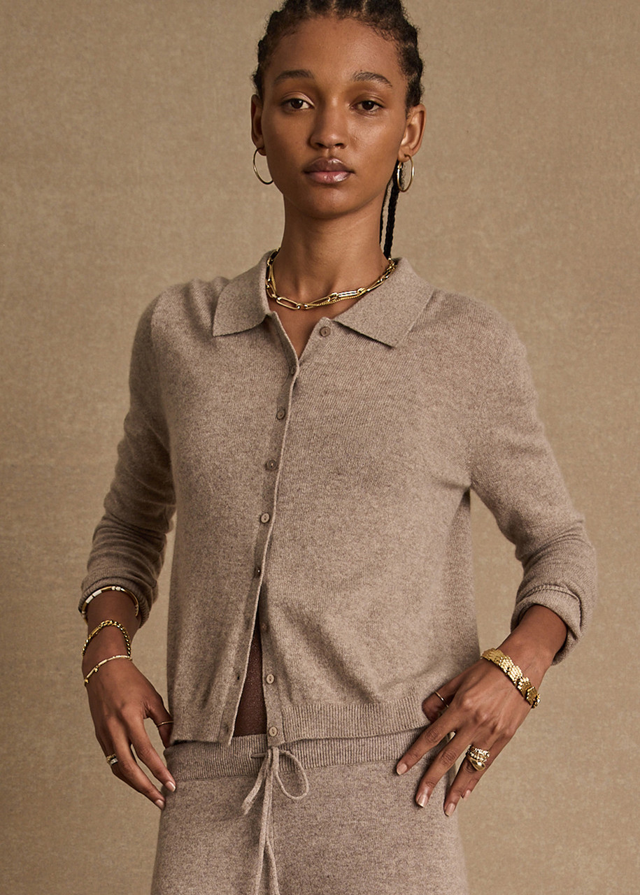 THE UPSIDE Aimee Cashmere Collared Cardi