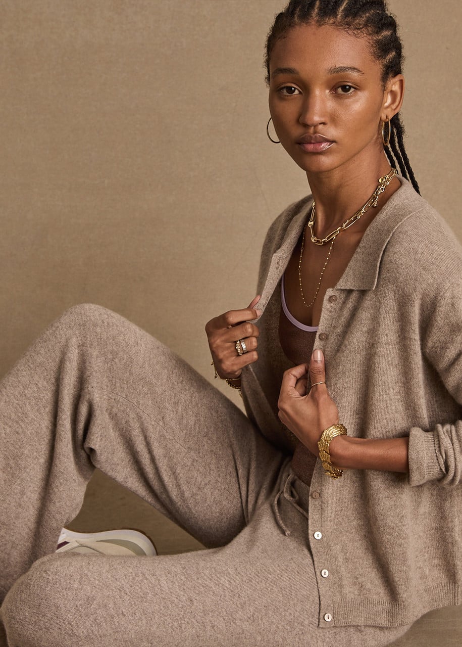 the-upside-USW426047-2 THE UPSIDE Aimee Cashmere Collared Cardi