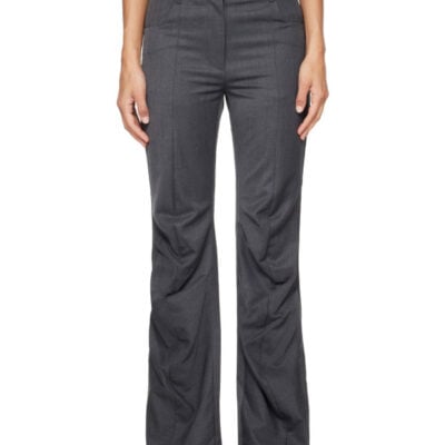 Theopen Product Gray Tailored Bootcut Trousers