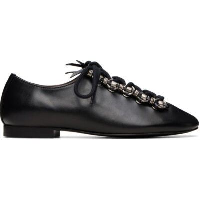 Toga Pulla Black Leather Derbys