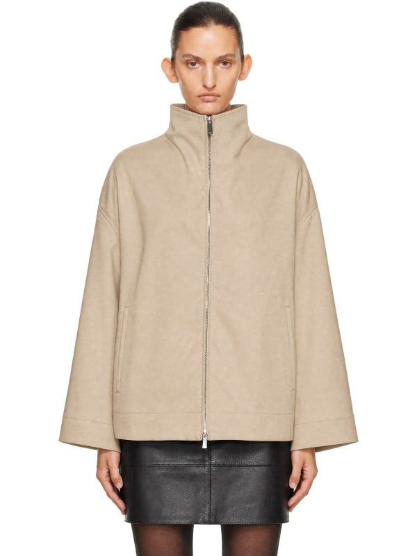 Totême Beige Zipped Country Jacket