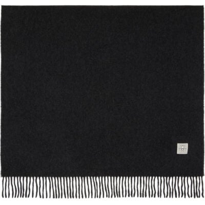 Totême Black Cashmere Scarf