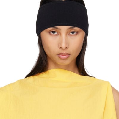 Totême Black Compact Knit Headband