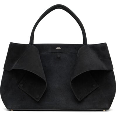 Totême Black Mercer Nubuck Tote
