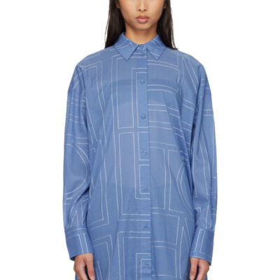 Totême Blue Long Summer Shirt